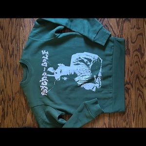 psycho golf crewneck by golf wang- hunter green sweatshirt bought the wrong size